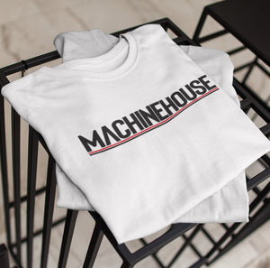 Machine House Underline Tee - White - Mens